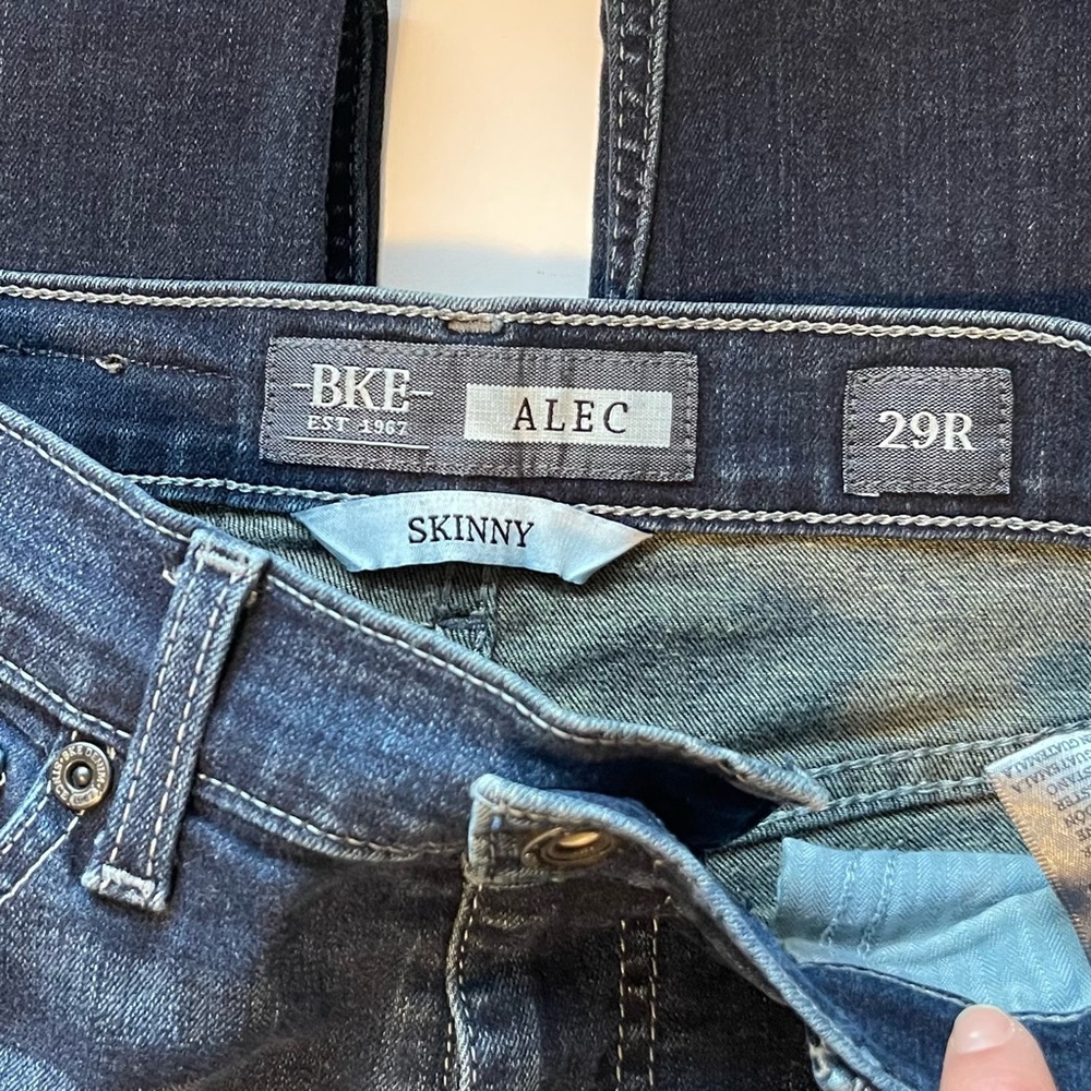 BKE Alec Skinny Jeans - Dark Wash & Stretchy - Size 29R - Picture 11 of 13